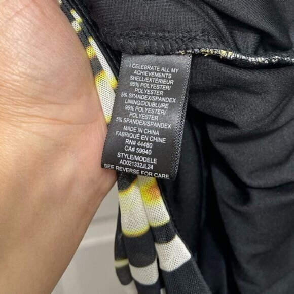 New AFRM Anthropologie Kerra Abstract Zebra Print Plunge Neck Minidress Size S - Picture 8 of 11